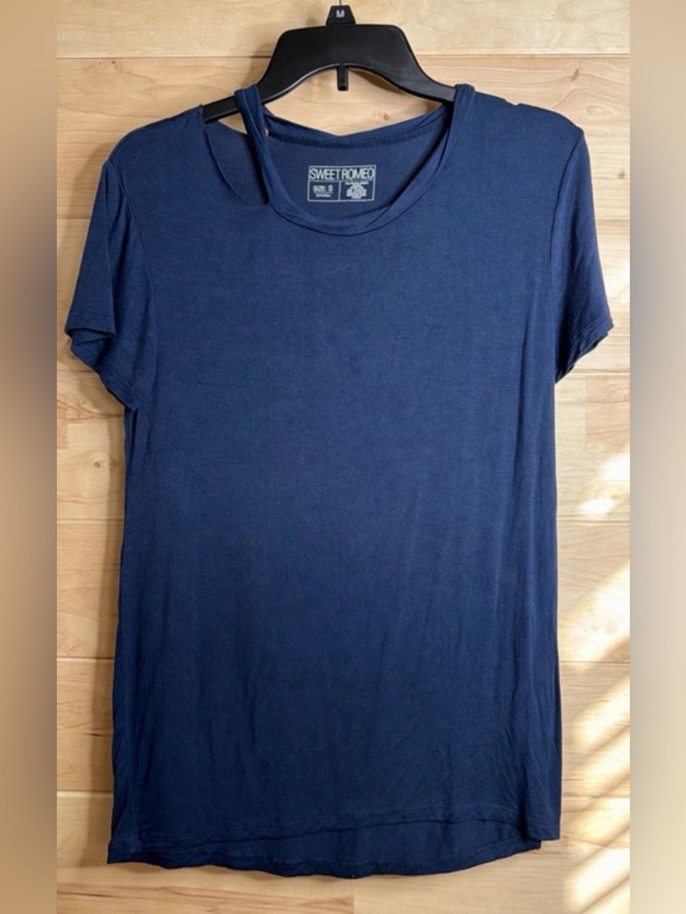 Sweet Romeo Navy Short Sleeve Crew Neck Tee